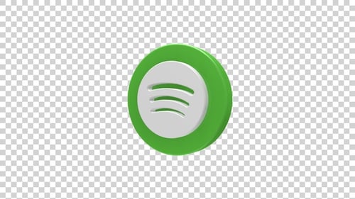 3D Spotify Icon