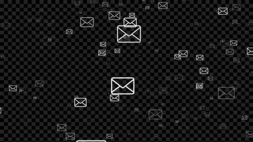Minimalist Animated Email Icons Background Loop