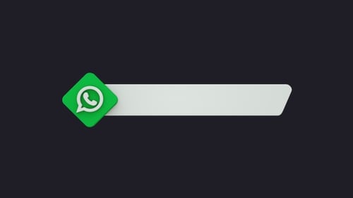 WhatsApp Social Media Icon Lower Third Animation