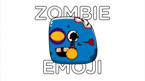 Spooky Animated Zombie Character Icon for Halloween Projects