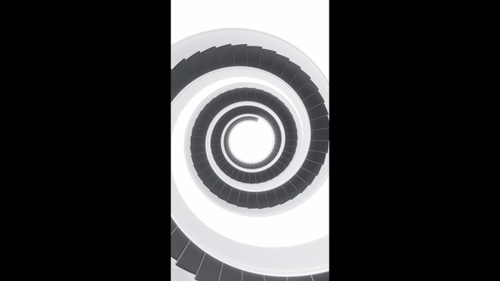 Vertical video abstract rotating staricase optical illusion loop animation background