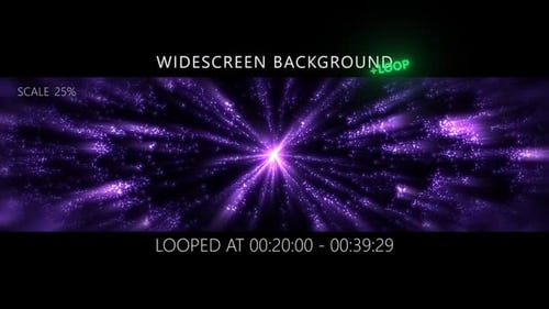Futuristic Purple Light Tunnel Hyperspace Background Loop