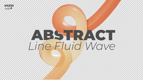 Abstract 3D Fluid Coiling Shapes Animated Element