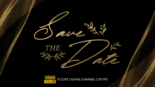 Save The Date Text Animation