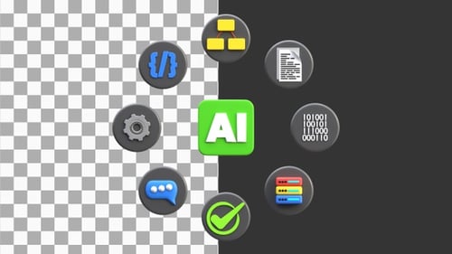 Animation 3D de la diffusion de données pour l'entraînement de l'IA | Alpha Channel