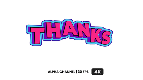 Thanks Text Animation