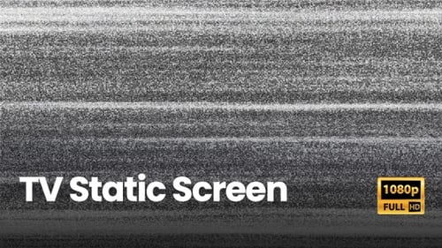 Analog TV Static Glitch Noise Background Loop