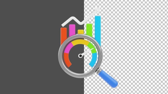 Animated Benchmarking Infographic Title with Performance Icons ...