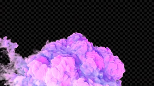 Aerial Colored Smoke Explosion V2