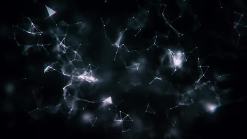 Futuristic Digital Network Connection Plexus Background Loop