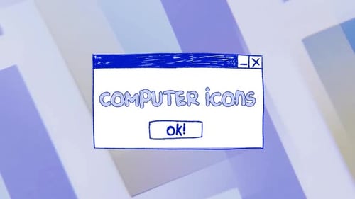 Computer Interface Icons Hand Drawn | Motion Graphics