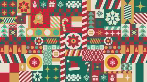 Geometric Christmas Background