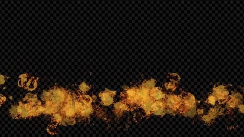 Dynamic Realistic Fire Element with Alpha Channel
