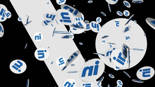 Linked In Logo Alpha Background Loop