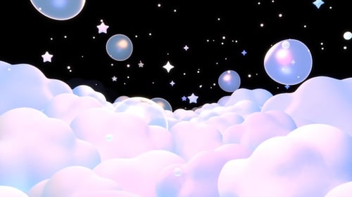 Cloudscape At Night