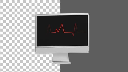 3D Electrocardiogram | Alpha Channel