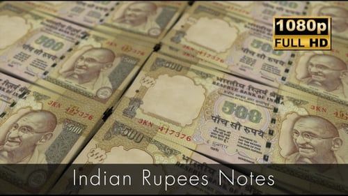 Indian Rupees Notes / Indian Rupees Notes Loop Animation