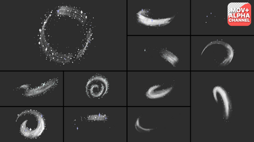 Christmas Magic Wind Elements and Cartoon Action FX Pack