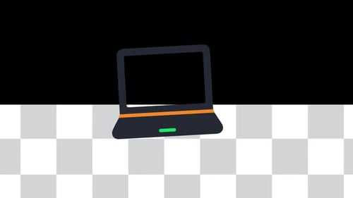 Animated Flat Design Technology Icons Pack Reveal