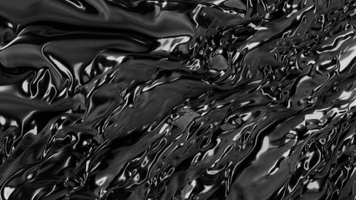 Abstract Fluid Black Glossy Material Reveal Transition