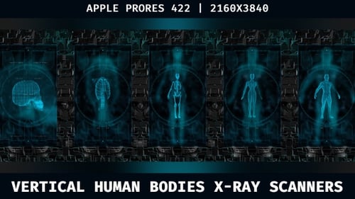 Futuristic Digital X-Ray Human Body Scanners Pack