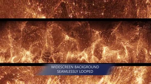 Dynamic Golden Particle Stream Widescreen Background Loop
