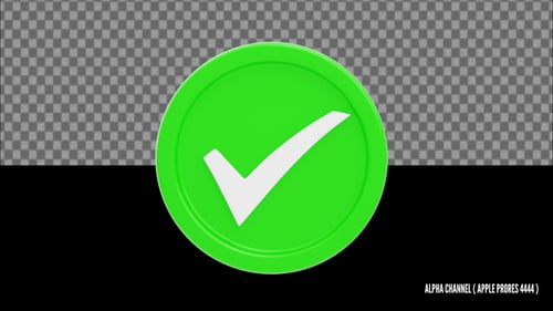 3D Check Mark Animation | Alpha Loop