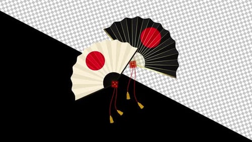 Animation japanischer Nationalsymbole