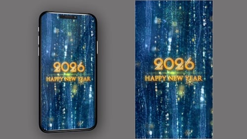 2026 Wünsche dir ein frohes neues Jahr mit Countdown V2