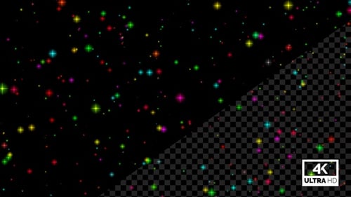 Cielo nocturno colorido, estrellas centelleantes, fondo particular Alpha Loop V4