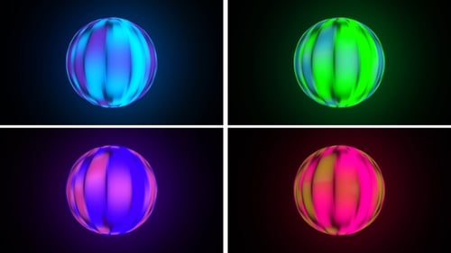 Abstraktes 3D-Kugel-Hintergrundpaket