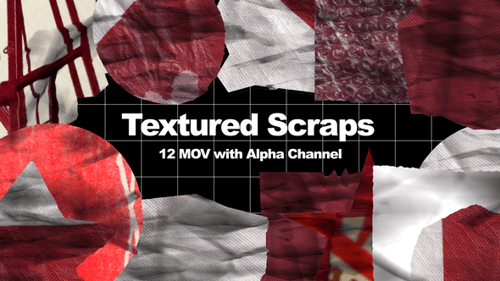 Crumpled Paper and Fabric Scraps Reveal Pack in Grunge Style