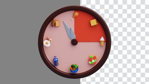 3D Animation of Intermittent Fasting Cell Regeneration and Weight Loss | Alpha Channel