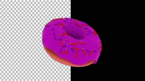 Animated 3D Donut Rotation and Deformation