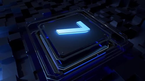 Futuristic Digital Countdown Title Sequence