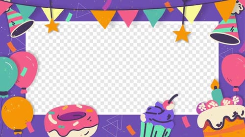 Happy Birthday Frame Alpha