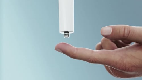 Realistic 3D Animation of Gel Dispensed onto a Hand