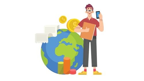 Global Economy Concept - Transparent
