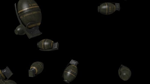 Falling M26 Grenades