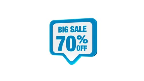 Big Sale Discount Badge 70 Percent Off