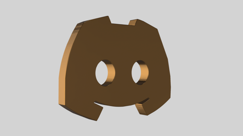 Goldenes Discord-Wackelspiel in 3D