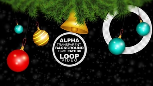 Weihnachtshintergrundanimation Alpha