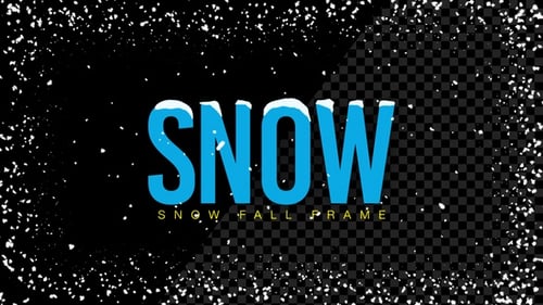 Schneefallrahmen