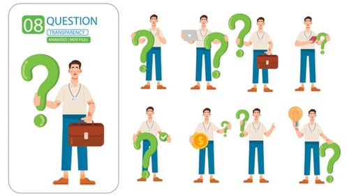 Question Concept Animation - Transparency