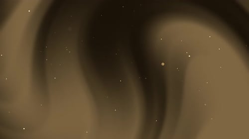 Golden Particle Flow Fluid Abstract Background Animation