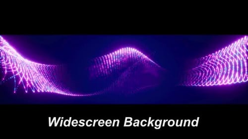 Abstract Glowing Particle Wave Background