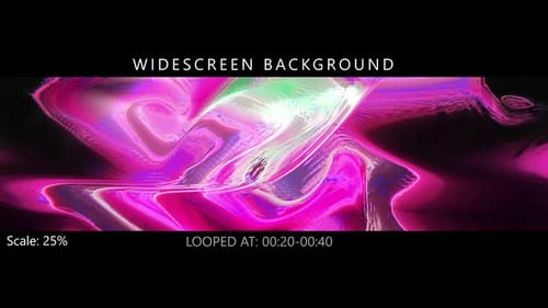 Dynamic Neon Glitch Fluid Widescreen Background Loop