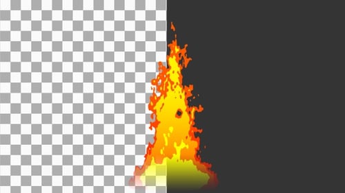 Animação 3D de Burning Fire | Alpha Channel