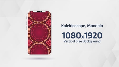 Mandala with Kaleidoscopic Abstract Background, Pattern, Symmetry, Texture, Mosaic, Circle, Blue Ver