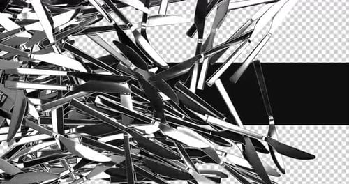 3d Knife Transition Animation